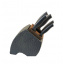 Набір кухонних ножів 6 предметів Modern Vinzer VZ-50118 Вишневе