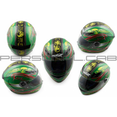 Шлем-интеграл (mod:OP02) (size:XL, зеленый) HONZ Мукачево