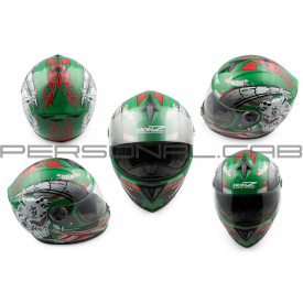 Шлем-интеграл (mod:OP01) (size:XL, зеленый) HONZ