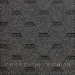 Черепица битумная ONDULINE Bardoline First Hexagonal серая (2,9 м2/пачка) 165,3 м2/паллета Одесса