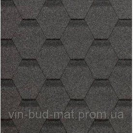 Черепиця бітумна ONDULINE Bardoline First Hexagonal сіра (2,9 м2/пачка) 165,3 м2/паллета