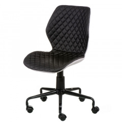 Кресло-офис Ray черное на колесиках для персонала Новое