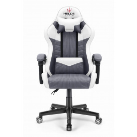 Комп'ютерне крісло Hell's Chair HC-1004 White-Grey (тканина)