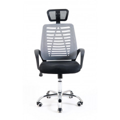 Компьютерное кресло Richman Бласт сетчатое серое с подголовником Ровно