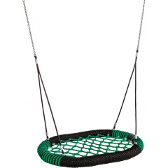 Гойдалки Гніздо Oval Pro 120 см * 87 см (4 кольори) Чорно-зелений Луцк
