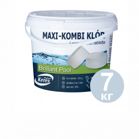 Таблетки для басейну MAX «Комбі хлор 3 в 1» Kerex 80035, 7 кг (Угорщина)