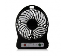 Вентилятор настольный Mini Fan XSFS-01 с аккумулятором 18650 Black (007196)