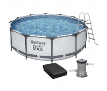 Каркасный бассейн 366х122 см Bestway 56420 с картриджным фильтром, тентом и лестницей