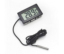 Цифровий термометр з LCD та виносним датчиком Digital TPM-10 Чорний (20053100255)