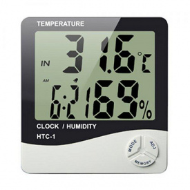 Термометр гигрометр электронный HTC-1 Белый (300496)