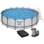 Каркасный бассейн Bestway 5612Z (488х122 см) с картриджным фильтром, лестницей и тентом Черкассы