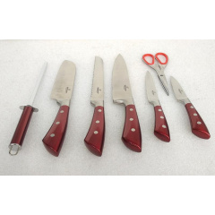 Набор кухонных ножей Bohmann BH-6020-red 8 предметов Червоноград