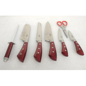 Набір кухонних ножів Bohmann BH-6020-red 8 предметів