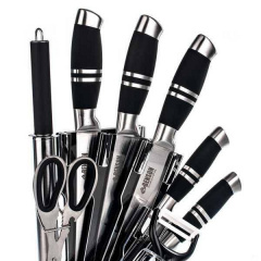 Набір кухонних ножів Benson BN-402 із підставкою 9 предметів із нержавіючої сталі Полтава