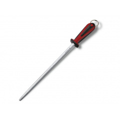 Точило мусат Victorinox Dual Grip 30см круглая форма мелкозернистое напыление Черно-красная ручка (7.8511) Умань