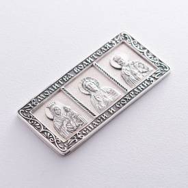 Серебряная икона в автомобиль 23459 Оникс 27.0 г