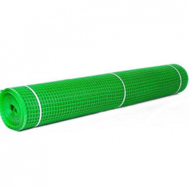 Сетка для ограждения пластиковая Клевер 20х20 мм клетка 1.5х20 м Зеленый