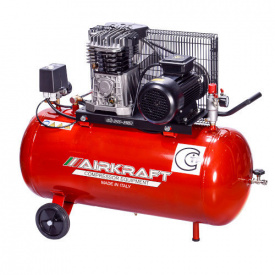 Компрессор ременной AIRKRAFT AK100-360T-380-ITALY 100 л 360 л/мин 380 В 2,2 кВт