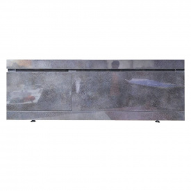 Пластиковый экран с откидными дверцами Mikola-M Креатив-Лями 5136 gloss 150 см Серый