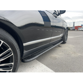 Боковые пороги Bosphorus Black (2 шт., алюминий) для Range Rover IV L405 2014-2021 гг.