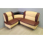 Кухонный диван угловой Смузи Sentenzo 160х125 см кожзам бежево-коричневый Долина