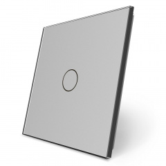 Сенсорная панель выключателя Livolo (1) серый стекло (VL-C7-C1-15) Николаев