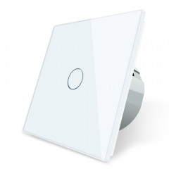 Бесшумный сенсорный выключатель Livolo Silent белый стекло (VL-C701Q-11) Запорожье
