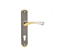 Дверная ручка на планке под ключ (85мм) SIBA Genoa Матовый Никель/альбифрин