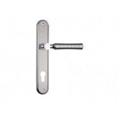 Дверная ручка на планке под ключ (85 мм) SIBA Pisa матовый Никель/хром Полтава