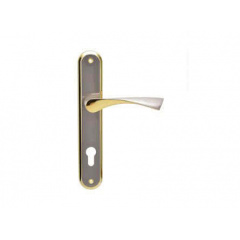 Дверная ручка на планке под ключ (85мм) SIBA Genoa Матовый Никель/альбифрин Киев