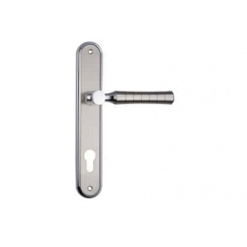 Дверна ручка на планці під ключ (85 мм) SIBA Pisa матовий Нікель/хром