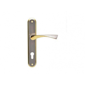 Дверная ручка на планке под ключ (85мм) SIBA Genoa Матовый Никель/альбифрин