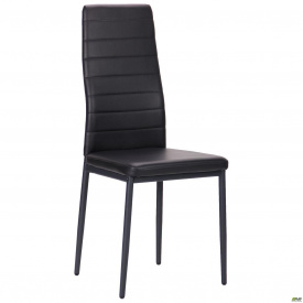Кухонний стілець Сицилія 102х43х51 см шкірозамінник чорний