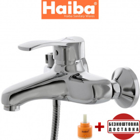 Змішувач для ванни, короткий ніс HAIBA FOCUS EURO (Chr-009)