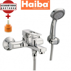 Змішувач для ванни короткий ніс HAIBA ENIO EURO Chr-009