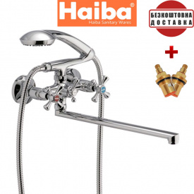 Смеситель для ванны длинный нос HAIBA SMES (Chr-143)