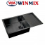 Кухонная мойка Winmix WM 7844-200x1.2-PVD-BLACK Оріхів