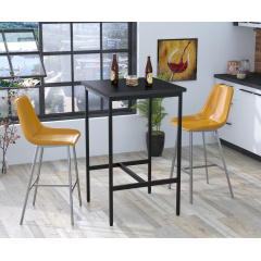 Барный стол Loft-Design Бруно 70х70 см квадратный дсп венге-луизиана Городок