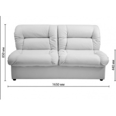 Офисный диван мягкий Vizit двойка 1650 мм светлый Чернигов