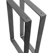 Ножки для стола металлические прямоугольные EK Loft Н 0001 2 шт Черные