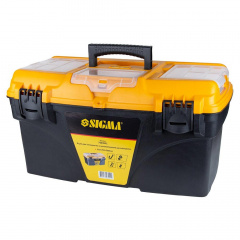Ящик Sigma для инструмента со съёмными органайзерами 510×291×280мм Черно-желтый (7403951) Александрия