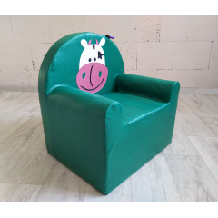 Кресло детское Tia-Sport Коровка 60х65х60 см зеленый (sm-0480) Запоріжжя