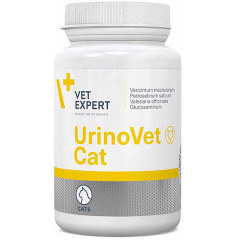 Препарат для кошек при заболеваниях мочевой системы VetExpert UrinoVet Cat 45 капсул (5902768346145) Ковель