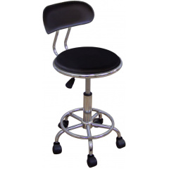 Кресло на роликах Бэйсик SDM, регулируемое по высоте, искусственный кожзам Черный (hub_cNzZ97774) Херсон