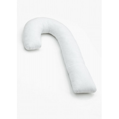 Подушка для беременных обнимашка Coolki Хлопок с наволочкой White 120 см Ровно
