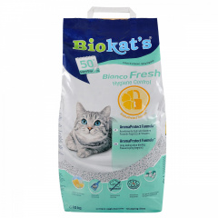 Наполнитель для кошачьего туалета Biokat's Bianco Fresh Бентонитовый комкующий 10 кг (10 л) (4002064617107) Ровно