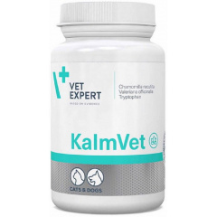 Успокоительный препарат для собак и кошек VetExpert KalmVet 60 капсул (5907752658709) Харків