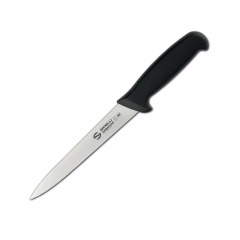 Нож Сантоку Sanelli Ambrogio Supra особое лезвие грантон 18 см Черный (77941) Куйбишеве