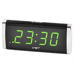Настольные часы VST 730-2 Черные (101268) Киев