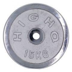 Блины (диски) хромированные Highq Sport ТА-1455 FDSO 15кг Серебряный (58508017) Дніпро